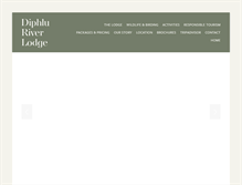 Tablet Screenshot of diphluriverlodge.com